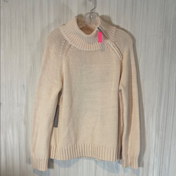 NWT ANTHROPOLOGIE LISA TODD STAR MOCK NECK SWEATER MEDIUM - Picture 1 of 6